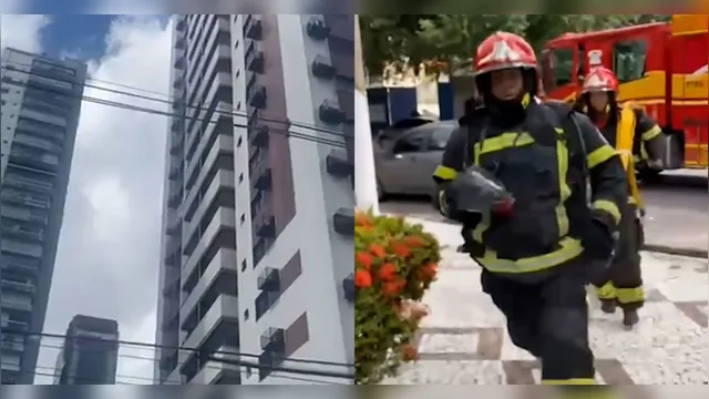 Imagem ilustrativa da notícia Vídeo: Incêndio atinge apartamento no bairro de Nazaré
