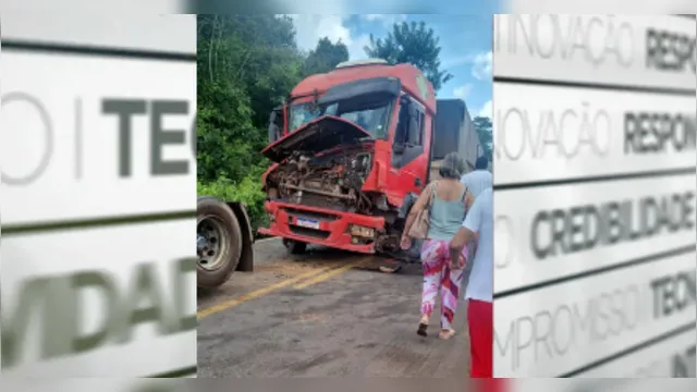 Imagem ilustrativa da notícia Acidente com carreta causa caos na PA-475 em Moju
