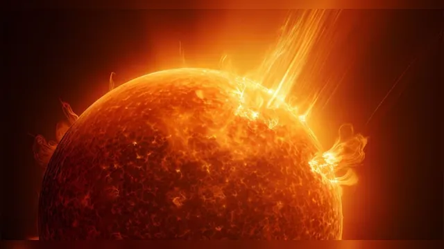 Imagem ilustrativa da notícia Erupção solar derruba sinais de rádio em três continentes