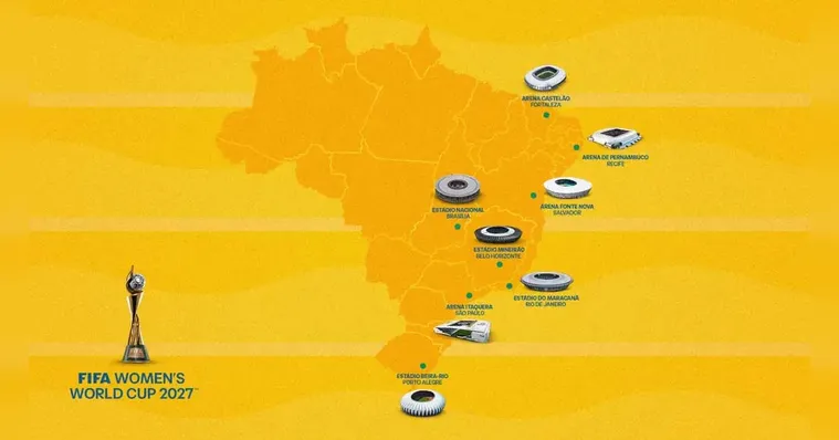 Imagem ilustrativa da notícia Belém fica fora da Copa do Mundo Feminina de 2027 no Brasil