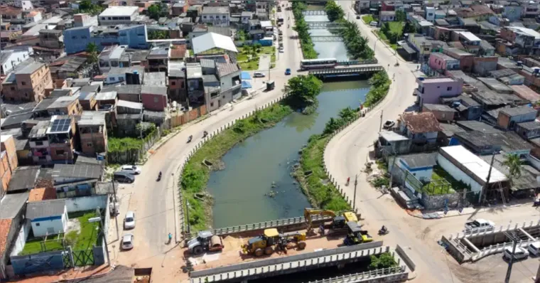 Imagem ilustrativa da notícia Obras no canal da Cipriano Santos entram em reta final 