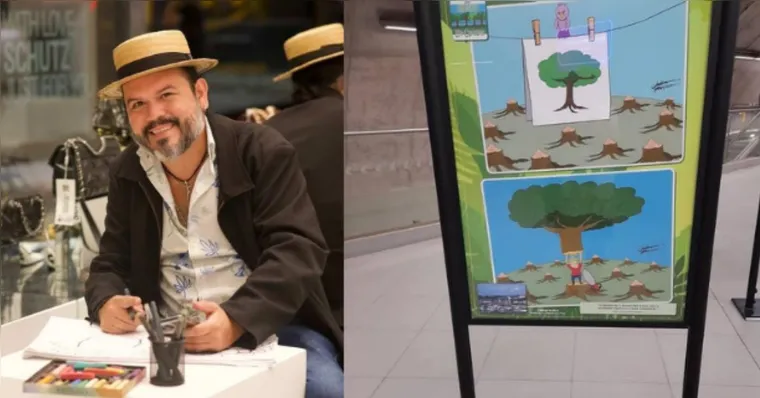 Imagem ilustrativa da notícia Cartunista paraense realiza exposição em São Paulo