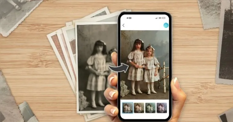 Imagem ilustrativa da notícia Descubra 5 apps para restaurar fotos antigas com o celular