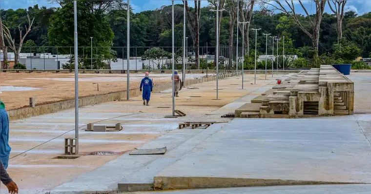 Imagem ilustrativa da notícia Complexo Esportivo do Novo Mangueirão avança e entrega se aproxima