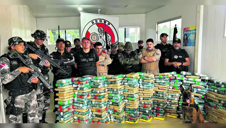Imagem ilustrativa da notícia Polícia apreende mais de uma tonelada de drogas em uma semana