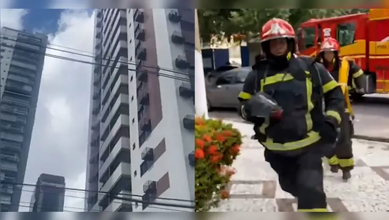 Imagem ilustrativa da notícia Vídeo: Incêndio atinge apartamento no bairro de Nazaré