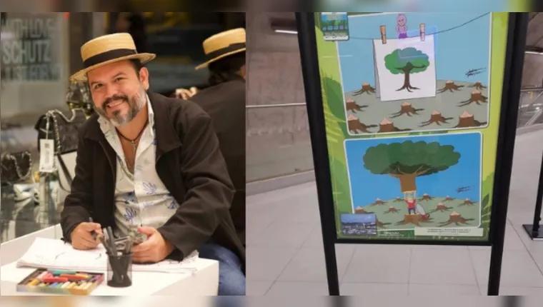 Imagem ilustrativa da notícia Cartunista paraense realiza exposição em São Paulo