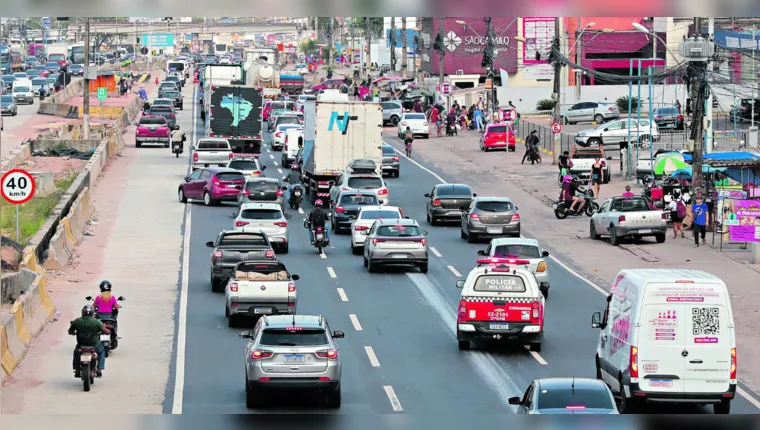 Rodovia BR-316, principal saída terrestre da capital paraense