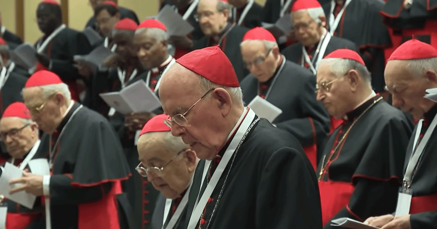 Cardeais realizam último encontro da Congregação Geral antes do início do conclave.