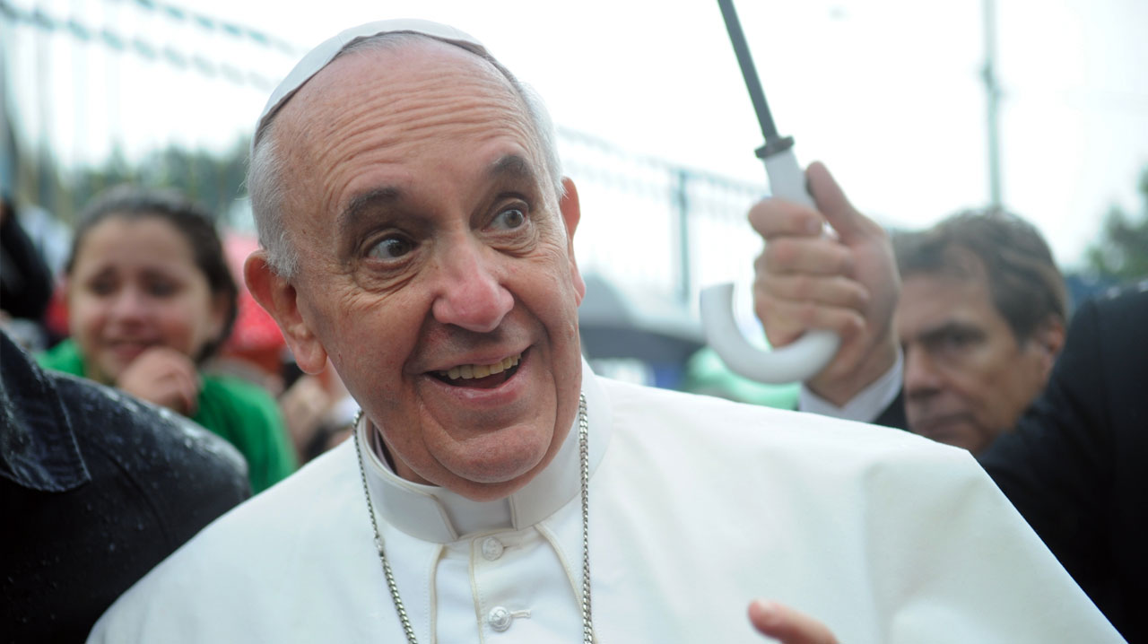 Papa Francisco visitou o Brasil em 2013. Foi seu primeiro destino internacional após assumir o cargo.