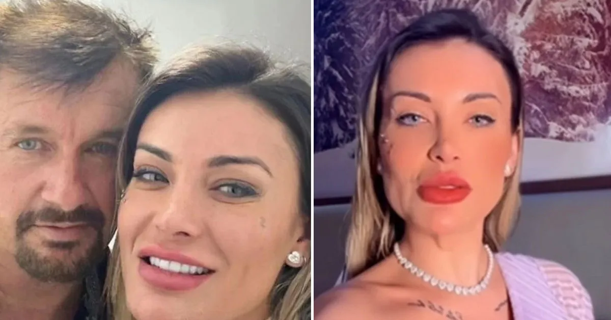 Pai de Andressa Urach grava vídeo íntimo e anúncio é feito pela filha. Confira!