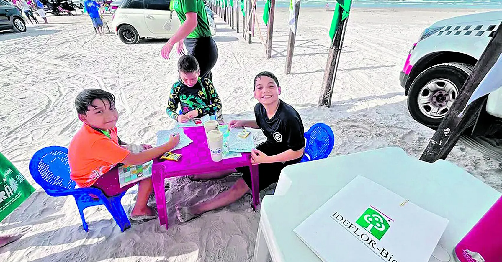 Atividades educativas têm atraído famílias e veranistas.