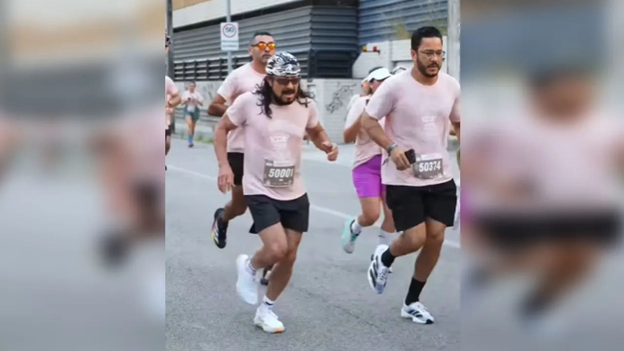 Bell Marques passou mal em corrida promovida por ele