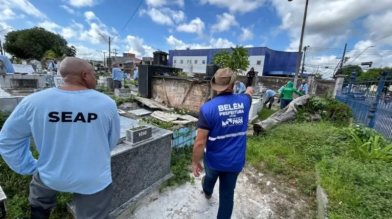 Cemitérios de Belém devem receber grande movimentação no final de semana do Dia dos Pais.