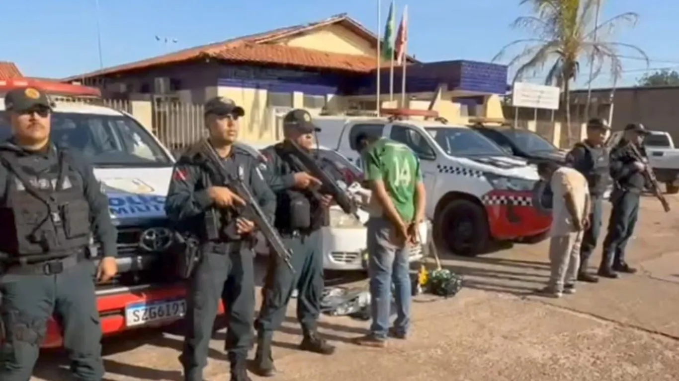 Os quatro suspeitos foram encaminhados inicialmente para a Delegacia de Polícia Civil de Conceição do Araguaia