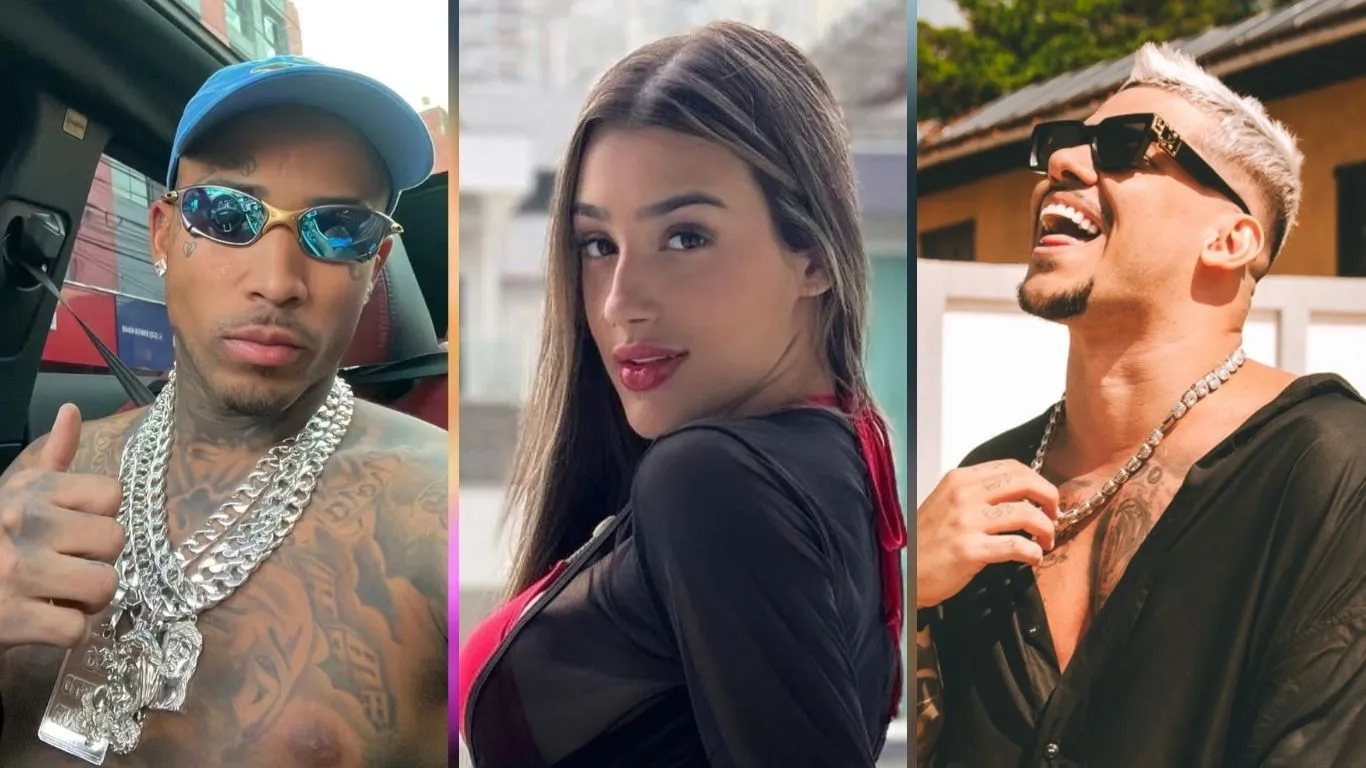Da esquerda para a direita: DJ Buarque, Bia Miranda, Gato Preto.