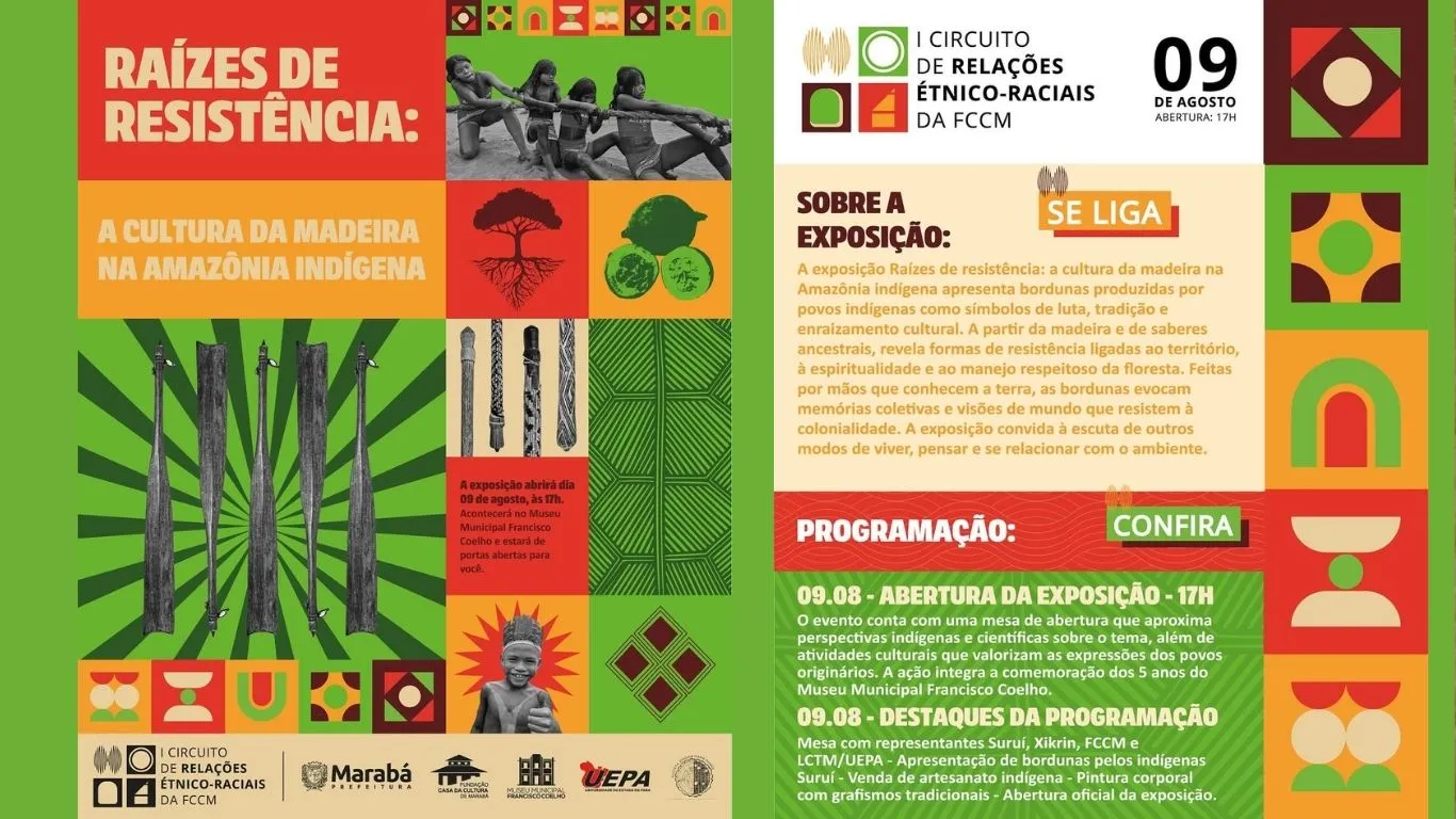 A mostra integra a programação do I Circuito de Relações Étnico-Raciais da FCCM e comemora os 5 anos do museu com uma agenda especial.