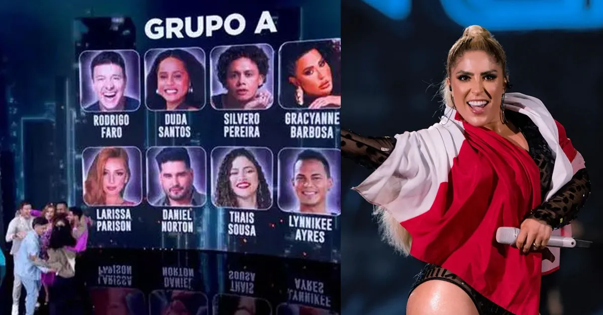 Manu Bahtidão e os professores Linekee Ayres, Thais Sousa e Jaque Paraense já sabem em quais grupos vão ficar no Dança dos Famosos.
