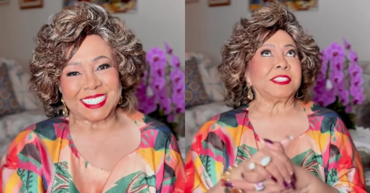 Alcione grava vídeo em casa para tranquilizar fãs após boatos de internação.