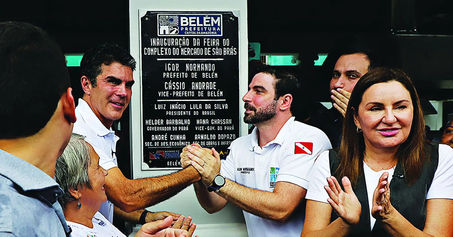 O prefeito Igor Normando entrega, junto com o governador Helder e a vice Hana, a nova Feira do Mercado de São Brás à população