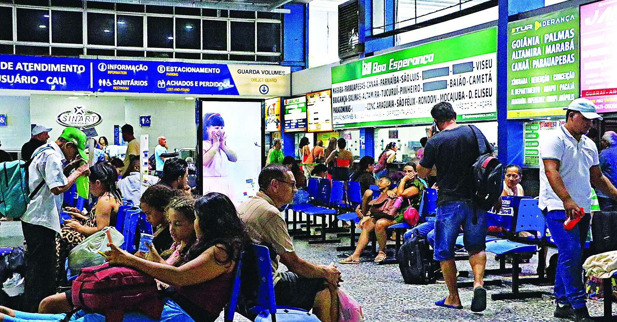 Movimentação no Terminal Rodoviário de Belém já era intensa ontem