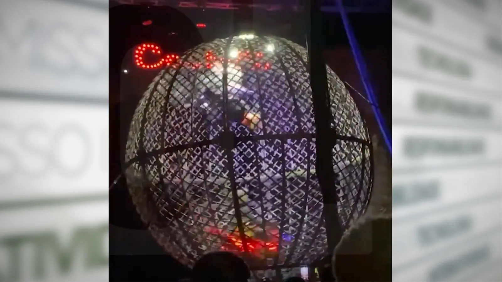 Artistas sofrem acidente durante apresentação em 'globo da morte' em circo instalado no Pará.