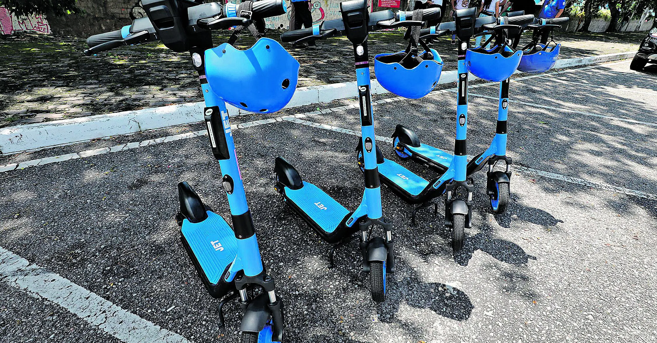 Os patinetes estrearam oficialmente na primeira edição do “Domingueira”, em Belém