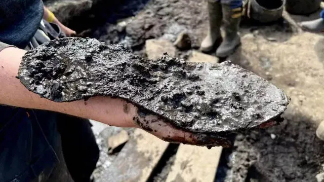 Calçado do pé grande romano