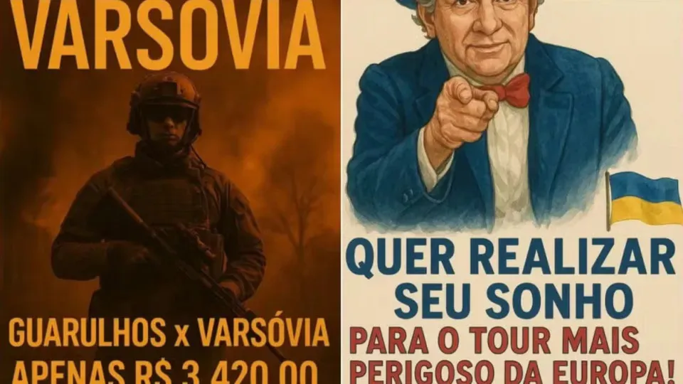 Anúncio de recrutamentos de brasileiros
