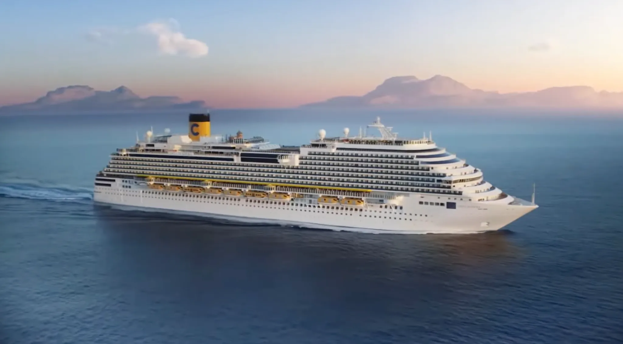 Navio Costa Diadema será uma das embarcações que servirão de hospedagem na COP30.