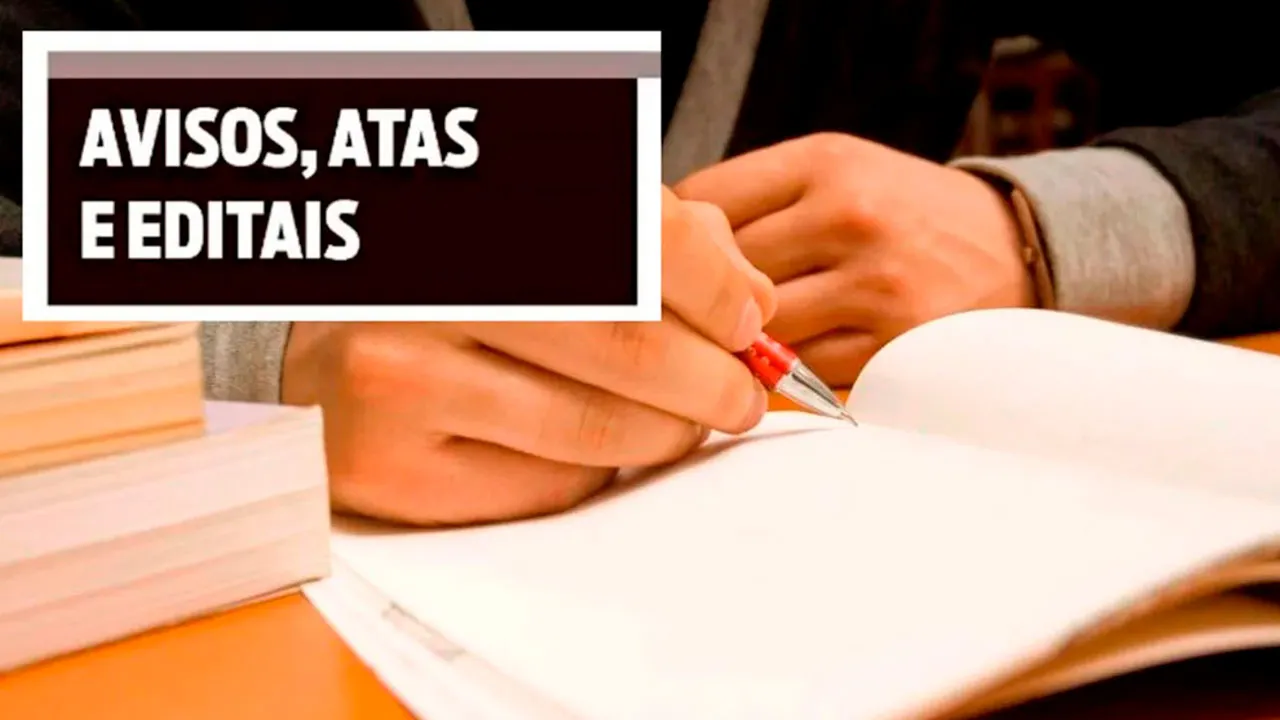 Confira os editais publicados nesta quarta-feira, 06/08