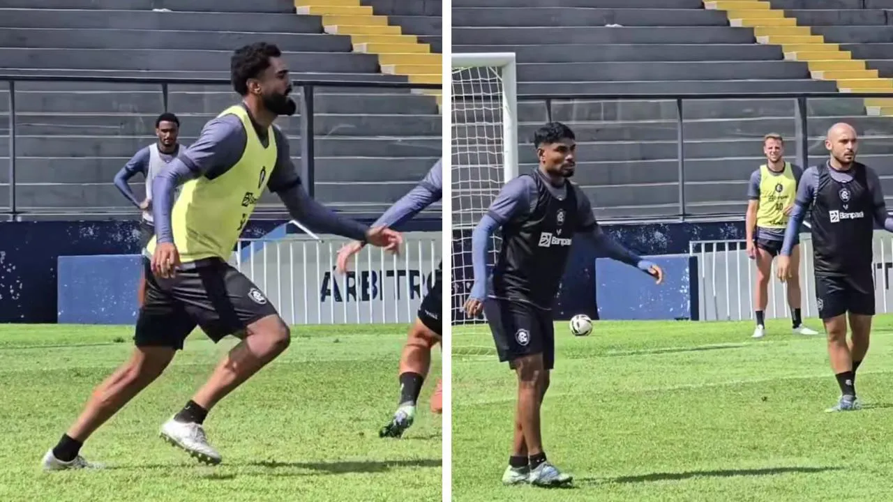 Caio Vinícius (esquerda), PH (centro) e Régis (direita) já estão aptos para o jogo entre Remo x Cuiabá