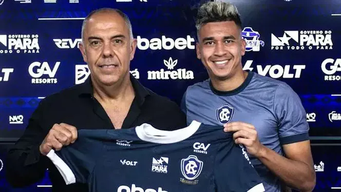 Marcos Braz apresentou o volante colombiano Victor Cantillo