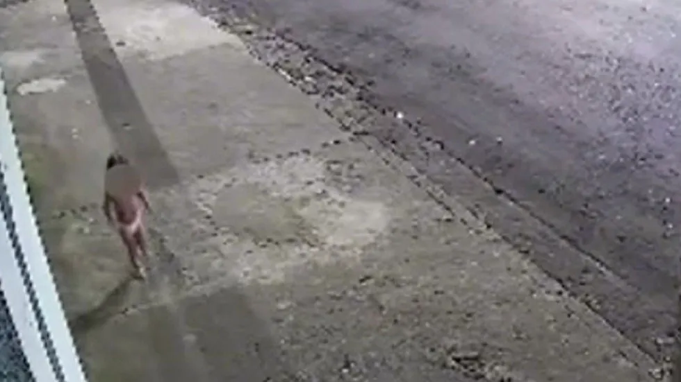 Vídeo mostra criança vagando pela rua durante a madrugada do último domingo (3).