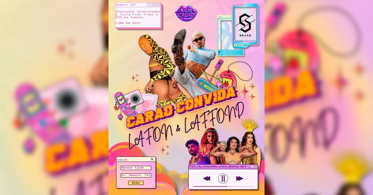 A Carão Convida é um evento que movimenta a cena drag de Belém.