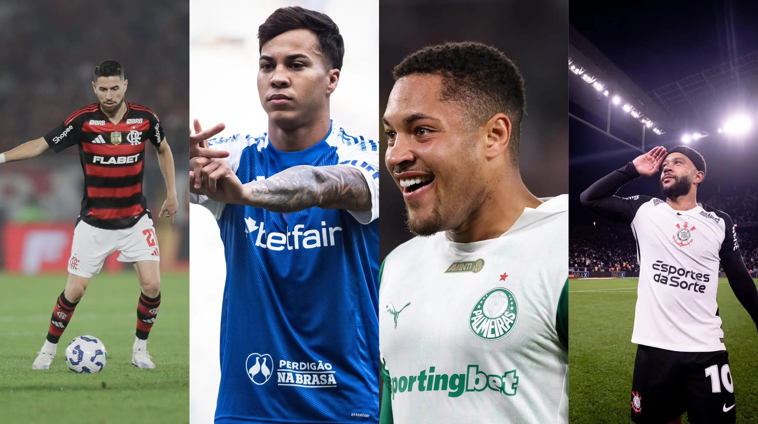Flamengo, Cruzeiro, Palmeiras, Corinthians e outros clubes movimentam a 18ª rodada do Brasileirão.