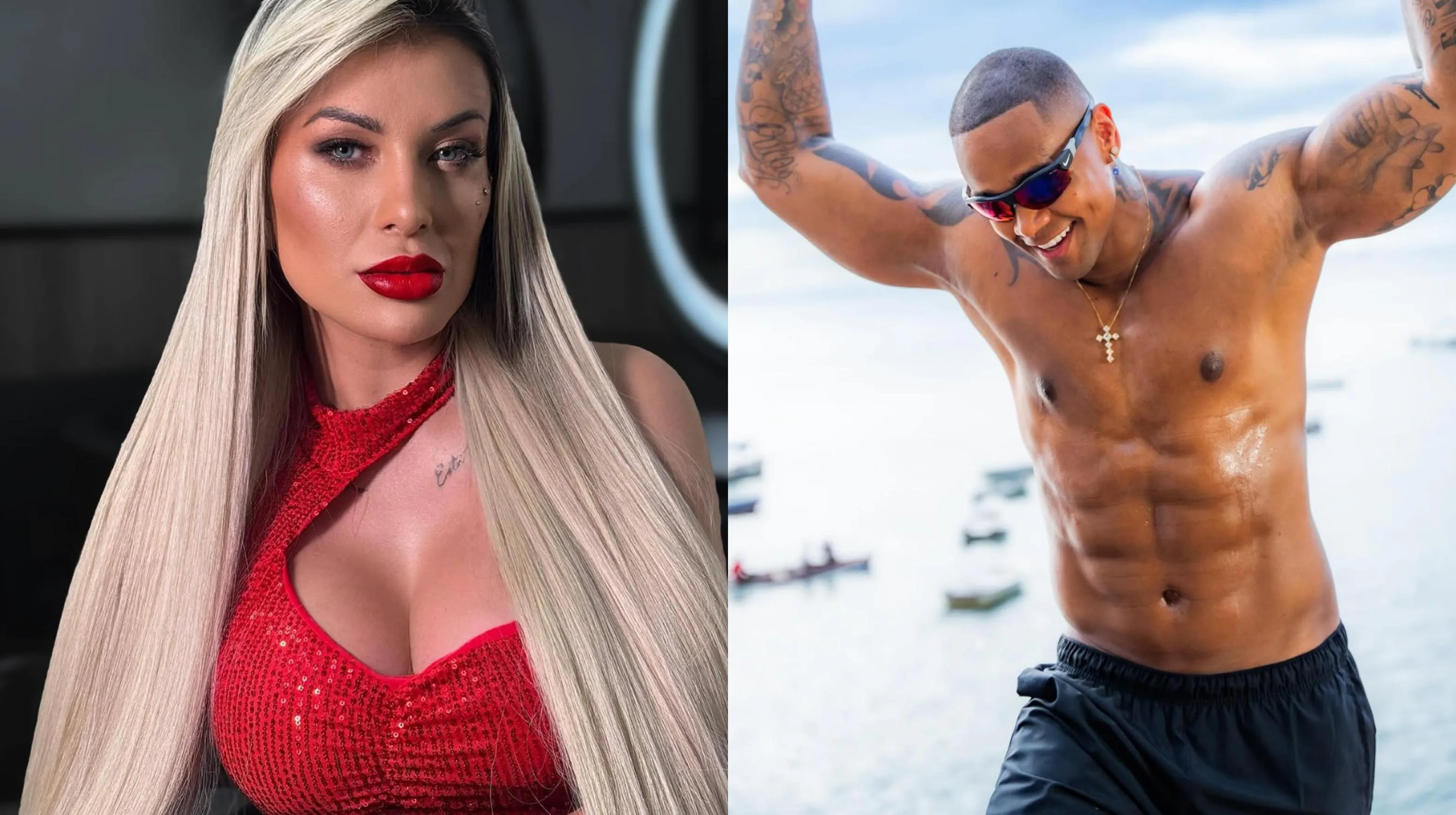 Andressa Urach lembra de quando teve um encontro com o cantor Léo Santana.