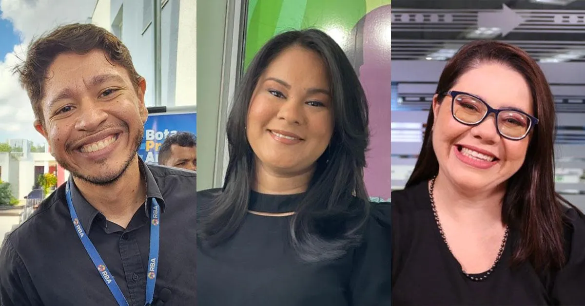 Equipe do DOL (Tarik Duarte, Mayra Monteiro e Andressa Ferreira) que produziu a matéria finalista do Prêmio Sebrae de Jornalismo, em sua 12ª edição.