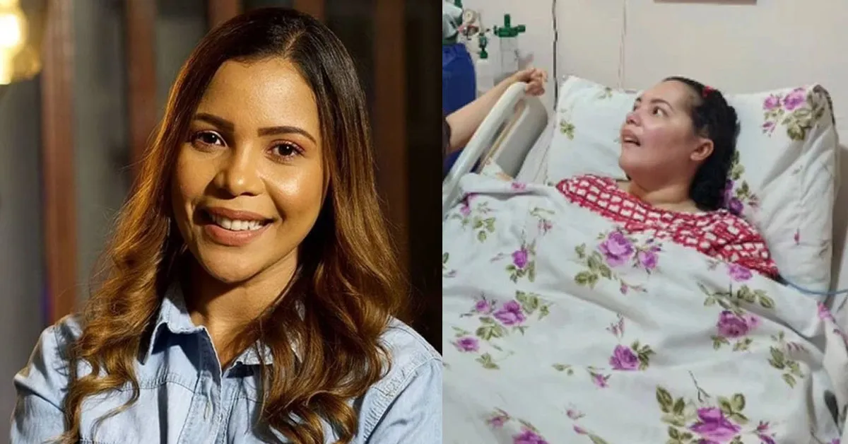 Aos 38 anos, Amanda Wanessa fez uma rara aparição nas redes sociais nesta sexta-feira (11), quando recebeu a visita da também cantora gospel Ruthe Dayanne.
