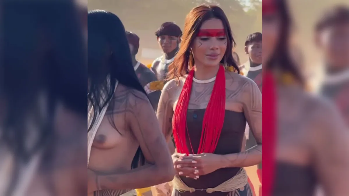 Imagem ilustrativa da notícia: Anitta visita aldeia no Xingu e participa de ritual tradicional