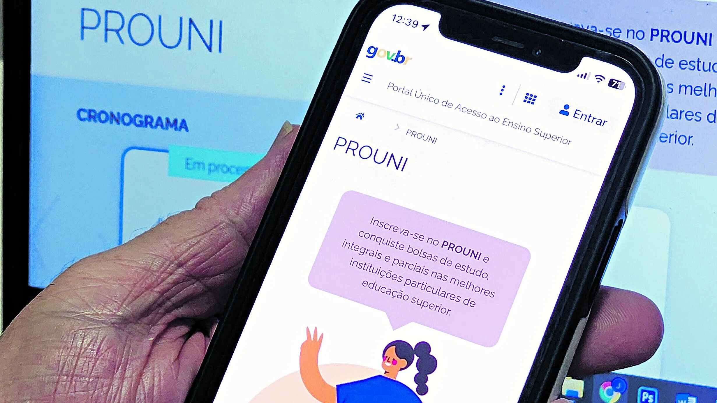 A oferta de bolsas por município e cursos pode ser acessada na página do Prouni.