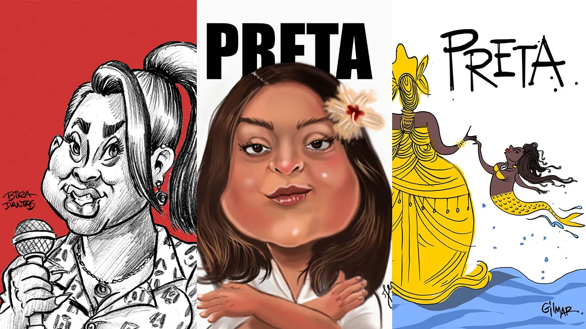 Traços de afeto e resistência: cartunistas celebram a vida e o legado de Preta Gil em exposição virtual repleta de arte e emoção.