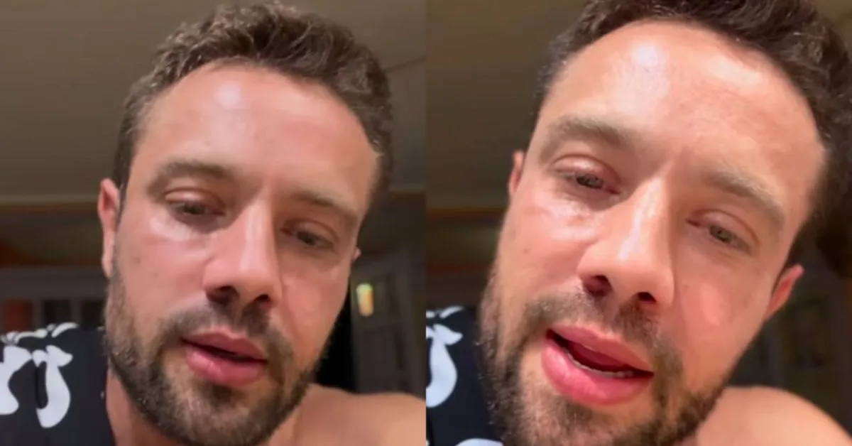 Rafael Cardoso conta que está há dois anos sem ver os filhos pessoalmente e desabafa durante entrevista.