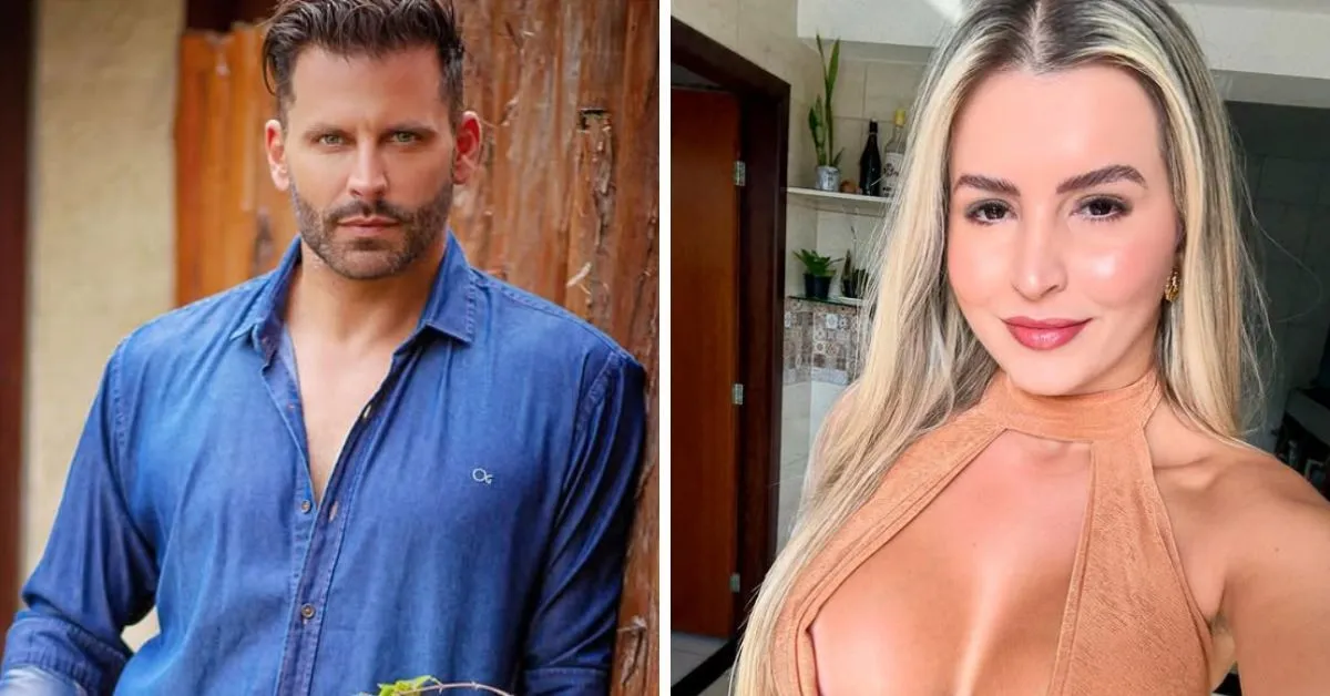 Henri e a influencer foram vistos em clima de romance no Aeroporto de Guarulhos em São Paulo.