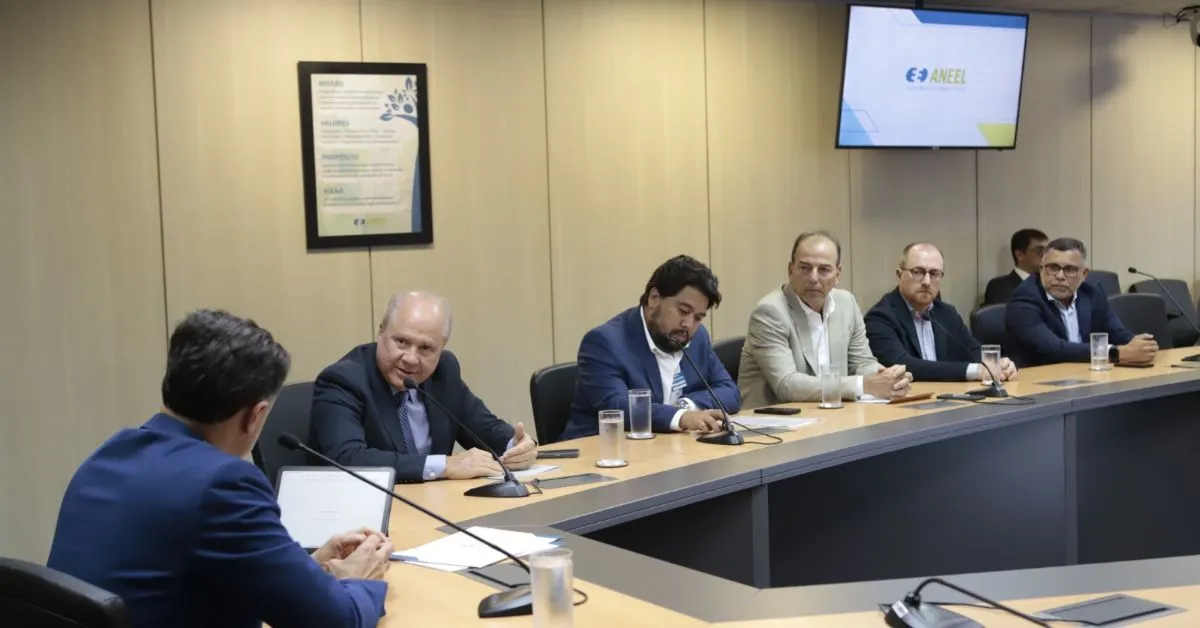 o presidente do Tribunal de Contas do Estado do Pará (TCE-PA), conselheiro Fernando Ribeiro, esteve em Brasília para debater melhoras na energia elétrica do Pará.