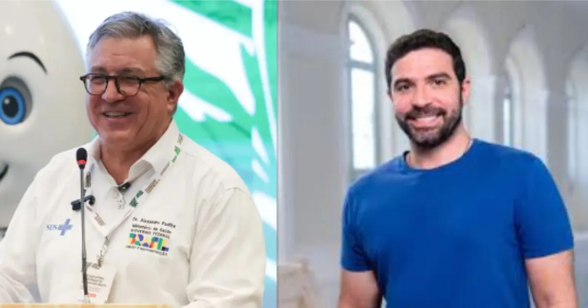 Prefeito de Belém, Igor Normando, e ministro Alexandre Padilha assinam ordem de serviço para ampliação da UBS, parte de programa federal de requalificação.