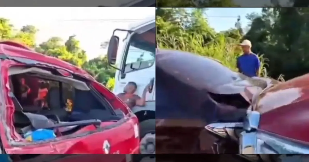 Um engavetamento envolvendo seis veículos causou lentidão e transtornos na BR-316.
