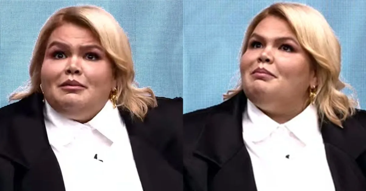 Thais Carla exibe novo visual no Baile do BB, em São Paulo, após perder 50 kg com cirurgia bariátrica.