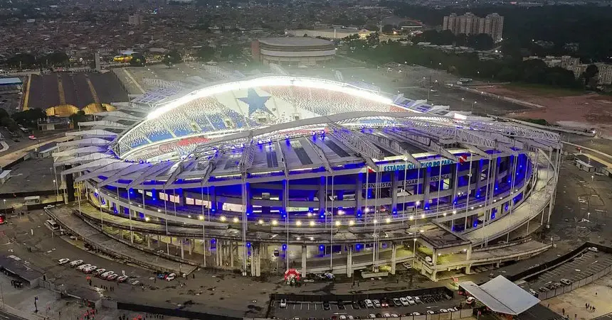 Reconhecimento facial será obrigatório no Mangueirão a partir de julho, em cumprimento à nova legislação esportiva.