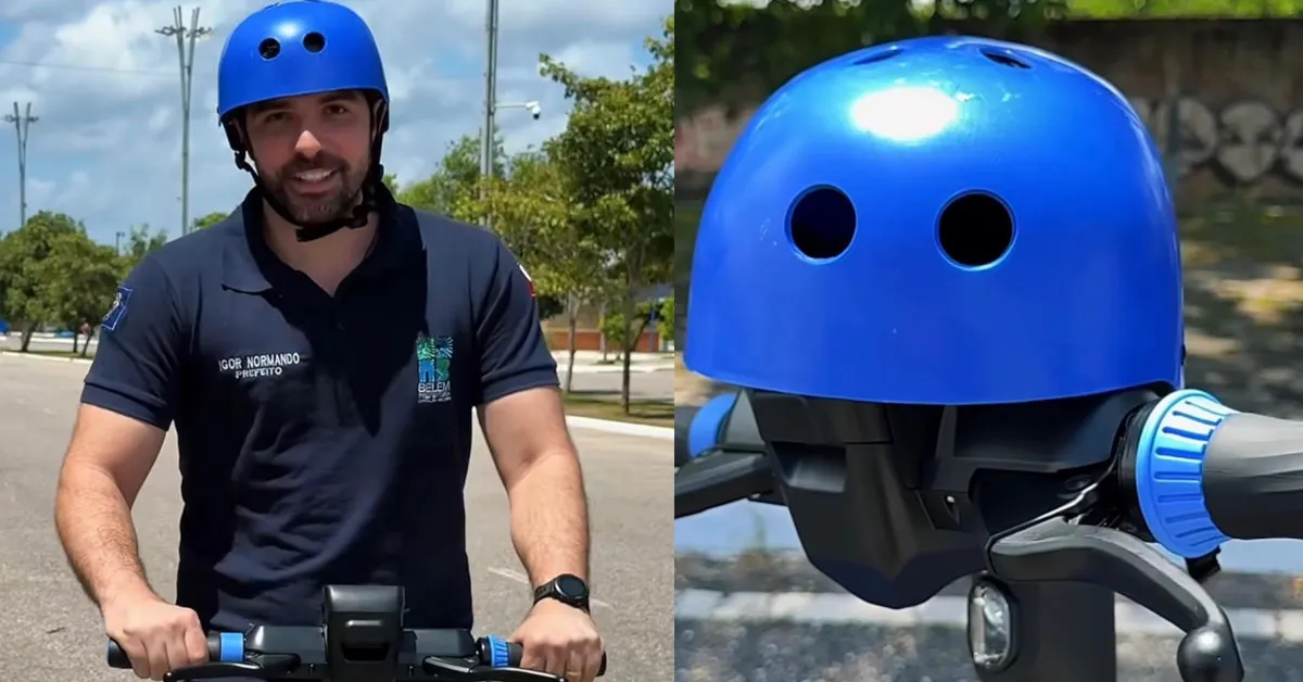 Novo serviço de patinetes por aplicativo chega em Belém. Anúncio foi feito pelo prefeito Igor Normando.
